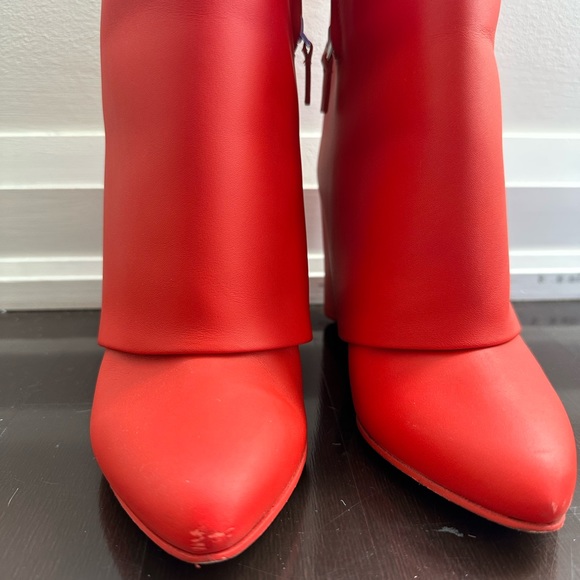 Givenchy Red Ankle Boots - Picture 5 of 10